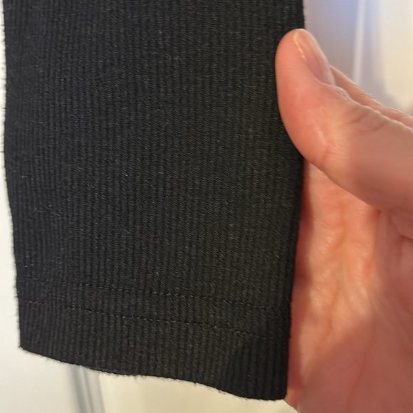 Blush mark black zip up long sleeve top size small ribbed material - Picture 5 of 5